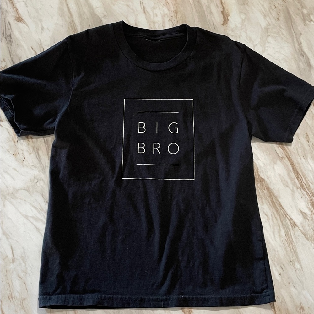 Black 'Big Bro' Graphic T-Shirt